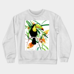 Toucan in Jungle Crewneck Sweatshirt